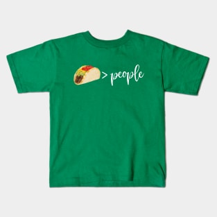 I Like Tacos More than People Kids T-Shirt